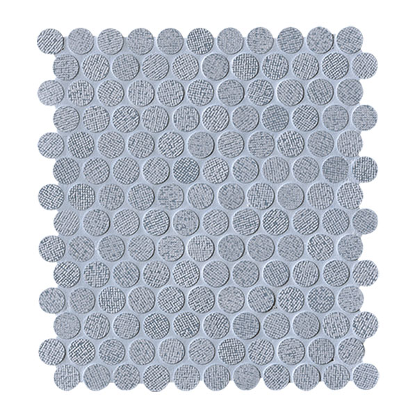 FAP fNMM Color Line Silver/Avio Round Mosaico 29.5x32.5 cm mozaik