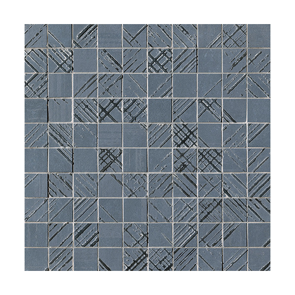 FAP fOY0 Bloom Metal Blue Silver Mosaico 30.5x30.5 cm mozaik
